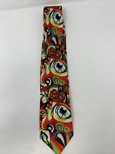 Leigh White Mens Neckwear Tie Limited Edition Artist Series 1 02/100 Multicolor