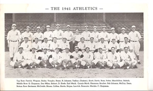 4 Diff 1941 Philadelphia Athletics A's Team Issued Photos Team Wagner Collins + - Picture 1 of 4