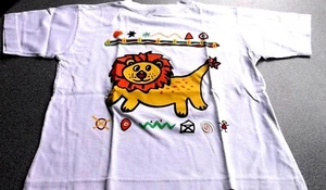 T-SHIRT von  Big  Play  ,Kids   Gr. 104 / 110 weiß ,Löwe , - Bild 1 von 1