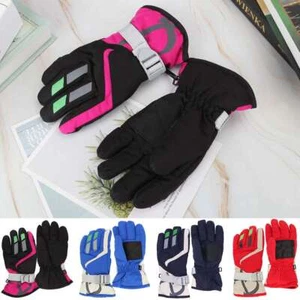 Children Kids Winter Snow Warm Gloves Boy Girls Ski Snowboard Windproof Gloves - Picture 1 of 16