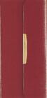 NKJV, Checkbook Bible, Compact, Bonded Leather, Burgundy, Wallet Style, Red Lett