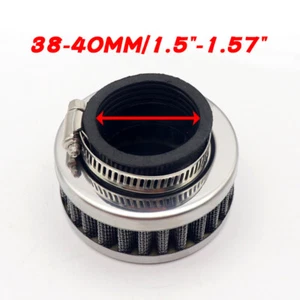 Universal 38-40mm Air Filter Cleaner Round Tapered For ATV Quad Dirt Pit Bike - Picture 1 of 8