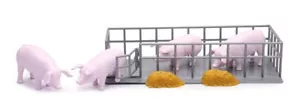 New Ray 1/18 Country Life Landrace Hog Pig Farm animal feeding accessory set - Picture 1 of 2