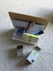 Schreibtisch-Organizer Stiftebox von Guzzini mit Schreibutensilien 24teilig - Bild 1 von 2