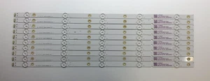 KIT 10 TIRAS DE LED EVERLIGHT LBM550M0501-LE-5(0) PARA HISENSE H55N5300 - Foto 1 di 5