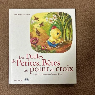 “Les Drôles de Petites Bêtes” Cross Stitch Pattern Book Colorful kawaii - Image 1 of 4