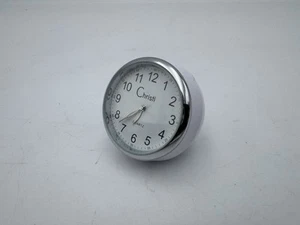 Small Christi Ball Clock Desktop Quartz Movement White Needs Battery - Picture 1 of 5