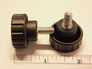 4 Pieces 1/4-20 x 1/2" Round Black 1" Diameter Clamping Knobs - Picture 1 of 1