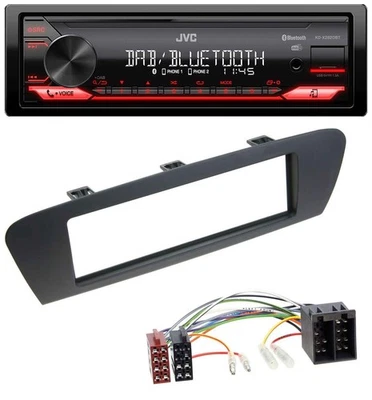 JVC Bluetooth USB DAB MP3 Autoradio für Renault Scenic (ab 09) - braun - Bild 1 von 4