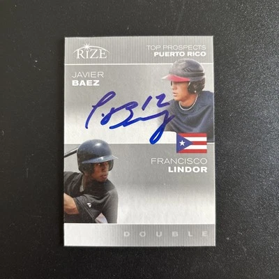 Javier Báez FIRMADO 2012 Leaf Rize Draft Top Prospects Puerto Rico AUTO Foto 1 de 2