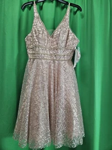 Size 4. Women's Tulle Prom Gown Short Homecoming Dresses Crystal Sparkle... - Picture 1 of 19