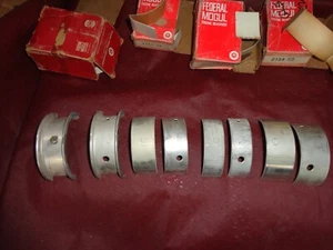 Nos 1956 1962 Chevrolet 235 261 L6 Engine STD Main Bearing Set Federal Mogul - Picture 1 of 4