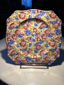 Vintage Royal Winton Grimwades "ROYALTY" Chintz 7" Dessert Plate (MINT!) - Picture 1 of 6