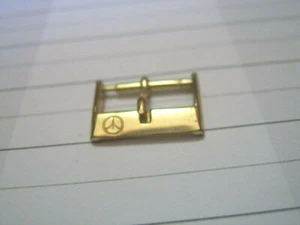VINTAGE NOS 14MM RODANIA YELLOW GOLD PLATED WATCH BUCKLE *5815 - Picture 1 of 3