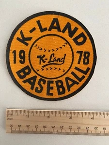 K-Land 1978 Baseball Patch Kendall, Miami, Florida - Picture 1 of 2