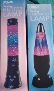 Lot of 2 Urban Shop Swirling Tornado and Glitter Lamp - Picture 1 of 1