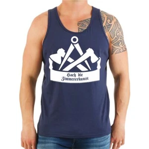 Spalline maglietta canotta carpentiere alta l'arte del carpentiere legno azienda corporazione lavoro  - Foto 1 di 5