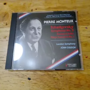Pierre Monteux Conduct Tchaikovsky 2-CDs 1993 Vanguard LIVE 1963 Vienna Festival - Picture 1 of 4