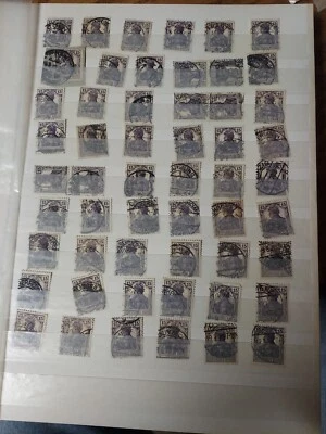 Alemanha -1915-19 "15pf" Germania cidade cancelamento/carimbo colorido lote 50+ Scott Cat # 100 - Imagem 1 de 3