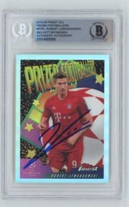 2019-20 Topps Finest UCL #PFRL Robert Lewandowski Signed BAS Beckett Auto - Picture 1 of 1