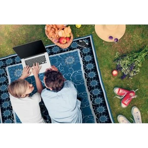 ZWEI STÜCK Picknick Decke Campingdecke Reisedecke Stranddecke isoliert Matte - Bild 1 von 2