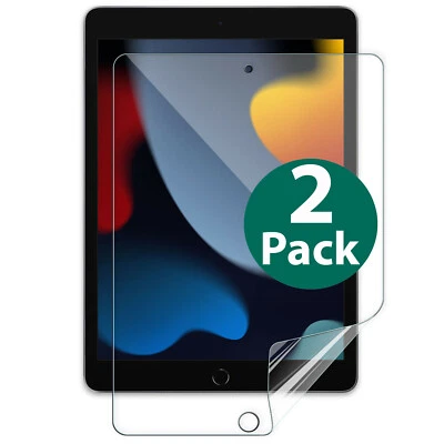 x2 Soft Pet Film Screen Protector Guard for Apple iPad 9th Gen 10.2'' 2021 2022 - Image 1 of 4