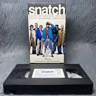 Snatch VHS Tape 2001 Action Comedy Brad Pitt Benicio Del Toro Guy Ritchie Movie - Image 1 of 4
