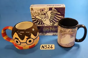 Juego de 2 tazas de café para colorear Harry Potter invierno en Hogwarts Quidditch y personaje - Imagen 1 de 11