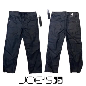NWT $55 JOE'S JEANS Kids 4 Straight Narrow The Brixton Black COATED Jeans Pants - Picture 1 of 7