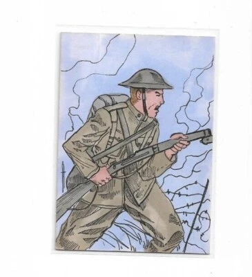 1914 WAR ILLUSTRATED CULT STUFF TRADING CARDS SKETCH BY JEFFREY BENITEZ 1/1 CARD - Image 1 of 3