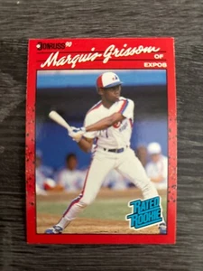 1990 Donruss - Rated Rookie #36 Marquis Grissom (RC) - Picture 1 of 2