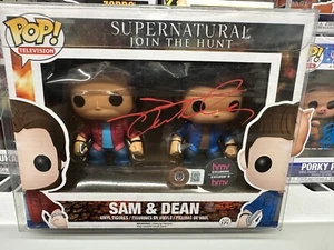 FUNKO POP-BAS BECKETT AUTOGRAFIADO JENSEN ACKLES SOBRENATURAL SAM & DEAN FIRMADO - Imagen 1 de 13