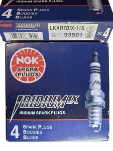 NGK 93501 4Pack, LKAR7BIX-11S IRIDIUM IX Spark Plugs Genuine Japan, US Shipping - Picture 1 of 7