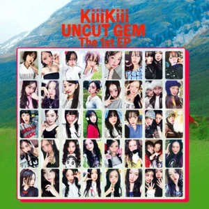 Juego de 8 tarjetas fotográficas Kpop KIIIKIII el 1er EP GEMA sin cortar miembro hechas a sí mismas - Imagen 1 de 6