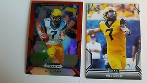 Will Grier Rookie Panini & Rookie Leaf Football Card - Picture 1 of 2