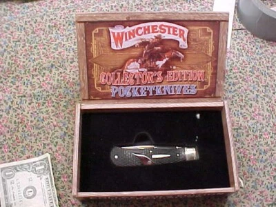 Winchester Collector's Edition 2 Bladed RMEF Pocketknife w/box EX Condition - Image 1 of 4