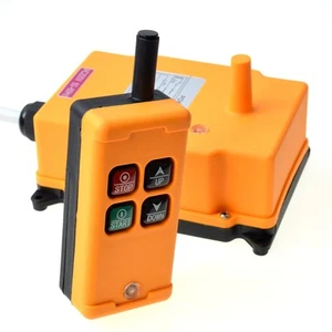 110VAC HS-4 1 Speed industrial wireless Crane Radio Remote Hoist Controller - Picture 1 of 9