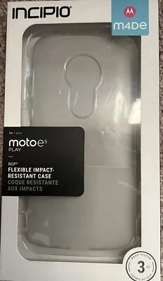 Funda Teléfono Incipio para Motorola Moto E5 Play NGP Flexible Amortiguador Transparente Foto 1 de 2
