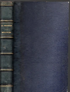 TROISIÈMES MÉLANGES. L'ABBÉ F. DE LA MENNAIS. - Picture 1 of 2