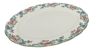 Royal Doulton Floradora Green Platter Oval Serving England - Picture 1 of 3
