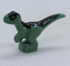 Dinosaur - Baby Raptor Velociraptor Dark Green Red 76945 Lego® Minifigure Part