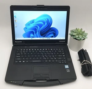 Panasonic CF-54 Mk2 Toughbook Laptop i5 2.4 GHz 16GB RAM 500 GB SSD WIN 11,touch - Picture 1 of 9