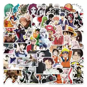 Anime Sticker Aufkleber 50 Stück Merchandise One Piece, Naruto, Dragon Ball, usw - Bild 1 von 2