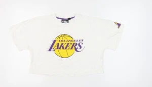 Camiseta corta blanca de los Lakers de la NBA para mujer M 12/14 ropa deportiva informal - Imagen 1 de 12