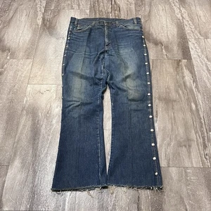 Vintage Levis Big E 60s Orange Tab 517 Bootcut Western Dark Wash Jeans 36 Rare - Picture 1 of 10