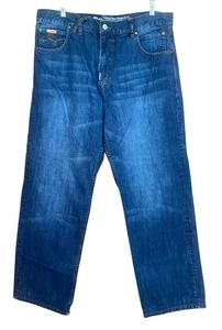 Pantalones de mezclilla vintage Y2K Lifted Research Group LRG Geans holgados pierna ancha 36 X 32 - Imagen 1 de 4