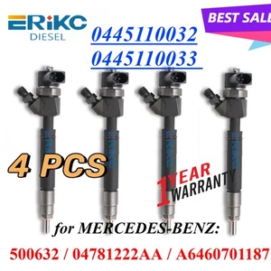 4PC 0445110033 Diesel Injector 0445110032 for MERCEDES-BENZ 500632 A6460701187 - Picture 1 of 7