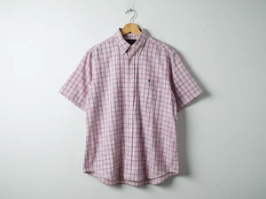 Ralph Lauren Button Down Shirt Men's XL SS Custom Fit Preppy Classic Logo Retro - Picture 1 of 13