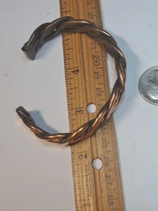 schweres Kupferdraht geflochtenes Drahtarmband 30g Vintage - Bild 1 von 16