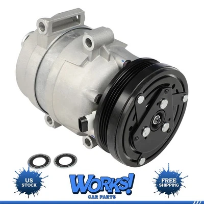 A/C AC Compressor New Fit For Chevrolet Corvette 5.7L 1997-2001 2002 2003 2004 Foto 1 de 4